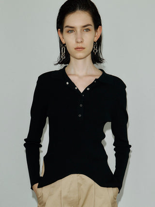 POWER SHOULDER POLOKNIT