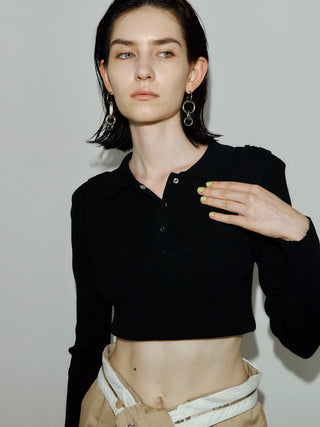 POWER SHOULDER POLOKNIT