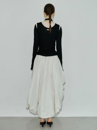 ASYMMETRY BALLOON SKIRT