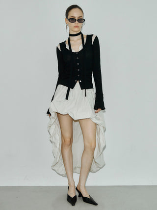 ASYMMETRY BALLOON SKIRT