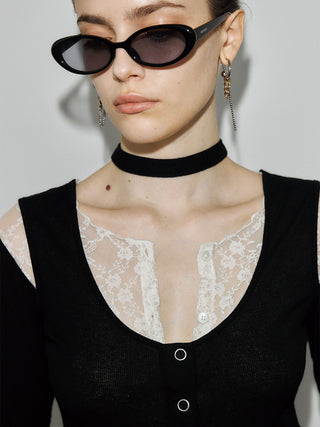 LAYERED LACE CHOKER TOPS