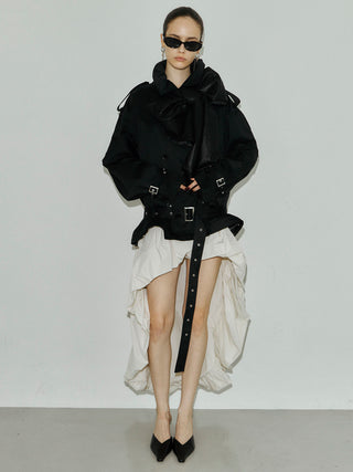 OVER DETACHABLE TRENCH COAT