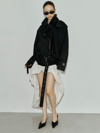 OVER DETACHABLE TRENCH COAT