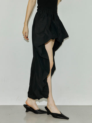 ASYMMETRY BALLOON SKIRT