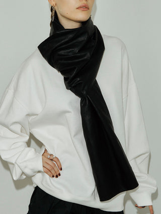 LEATHER LONG SCARF