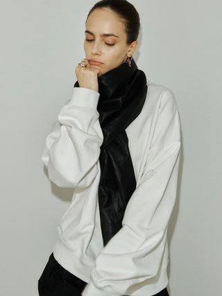 LEATHER LONG SCARF