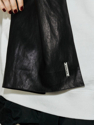 LEATHER LONG SCARF