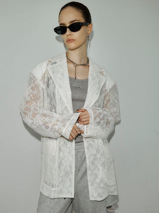 LACE SINGLE JACKET