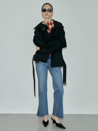 OVER DETACHABLE TRENCH COAT
