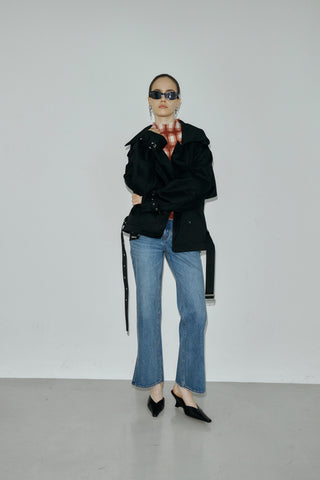 SLIT LEG DENIM