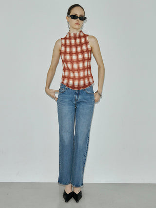 SHEER PLEATED BLOUSE