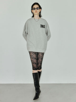POINT LACE TAG SWEAT