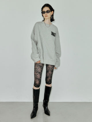 POINT LACE TAG SWEAT