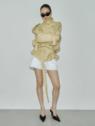 LOUNGE SHORT PANTS with BIJOU