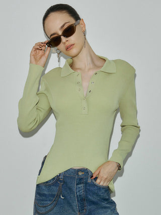 POWER SHOULDER POLOKNIT