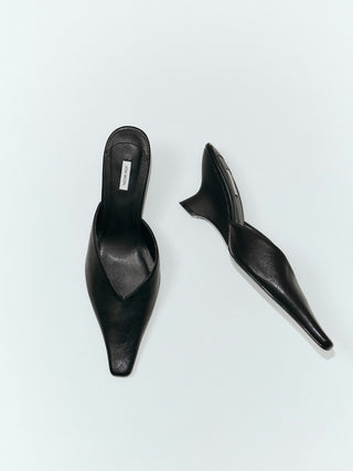 SCULPTURE WEDGE MULE