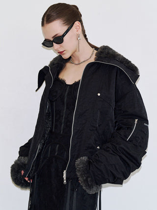 REVERSIBLE FUR BLOUSON