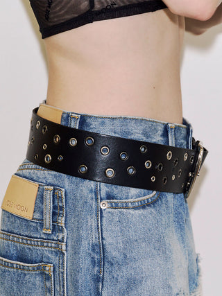 RANDOM EYELETS BELT