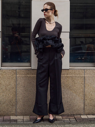 BALLOON FRILL KNIT