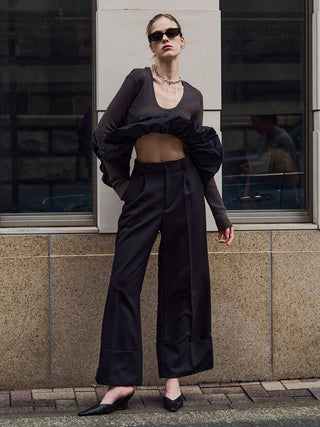 BALLOON FRILL KNIT
