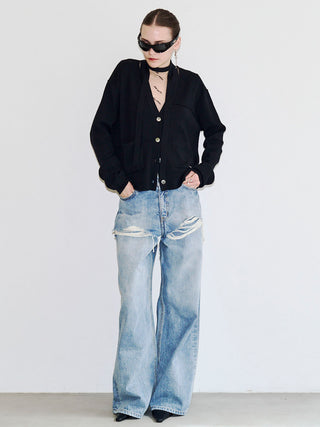 CHOKER VNECK CARDIGAN