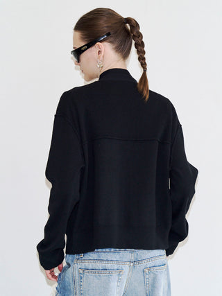 CHOKER VNECK CARDIGAN