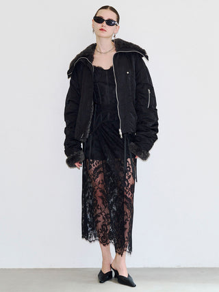 LACE WRAP SKIRT