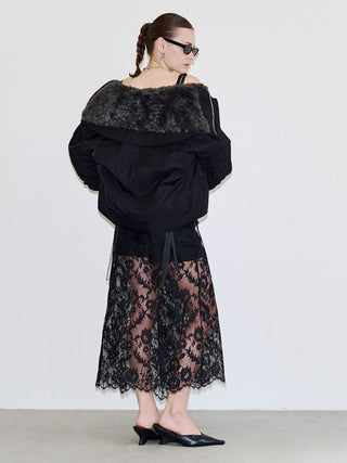 LACE WRAP SKIRT
