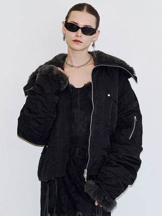 REVERSIBLE FUR BLOUSON