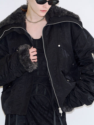 REVERSIBLE FUR BLOUSON