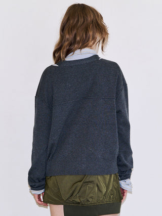 BIJOU CHOKER VNECK CARDIGAN