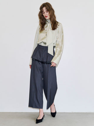 SQUARE TIE BLOUSE