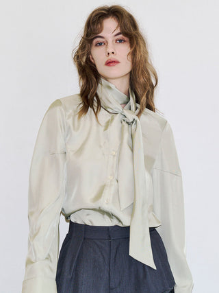 SQUARE TIE BLOUSE