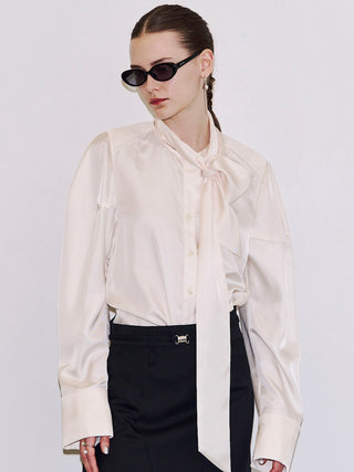 SQUARE TIE BLOUSE