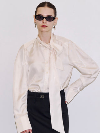 SQUARE TIE BLOUSE