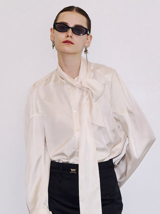 SQUARE TIE BLOUSE