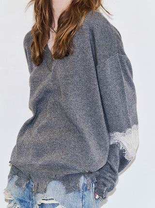 LACE CRASH OVER KNIT