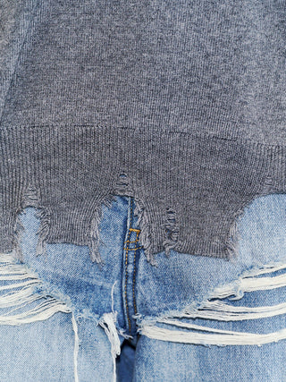 LACE CRASH OVER KNIT