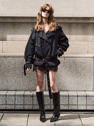 【10月下旬/11月中旬発送予定】OVER DETACHABLE TRENCH COAT