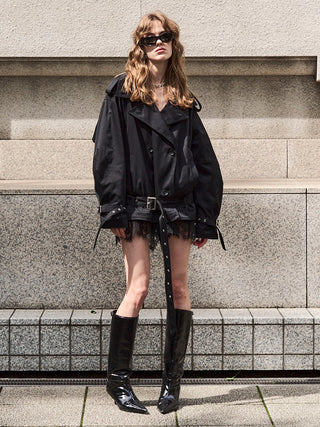 【10月下旬/11月中旬発送予定】OVER DETACHABLE TRENCH COAT