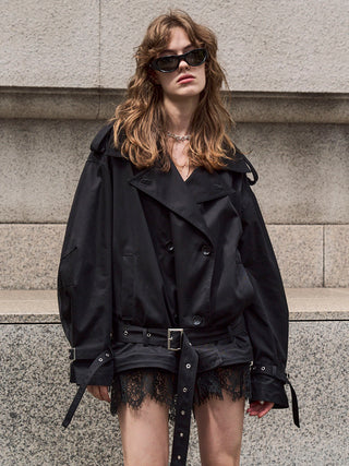 【10月下旬/11月中旬発送予定】OVER DETACHABLE TRENCH COAT