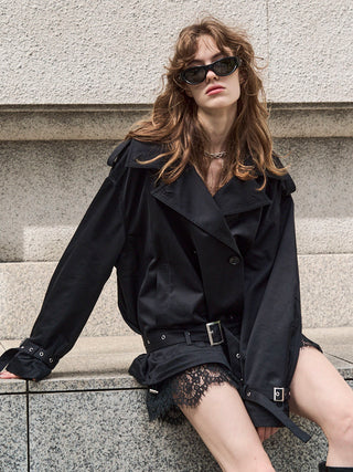 【10月下旬/11月中旬発送予定】OVER DETACHABLE TRENCH COAT