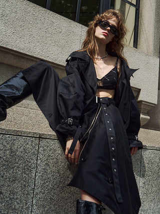 【10月下旬/11月中旬発送予定】OVER DETACHABLE TRENCH COAT