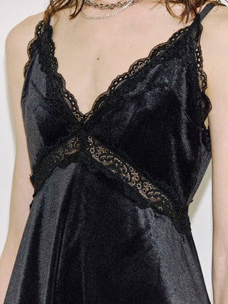 INEGAL LACE VELOR CAMIDRESS