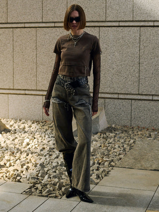 LAYERED LIKE DENIM PANTS