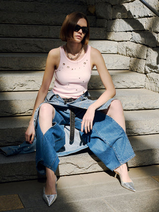 EYELET TANK TOP