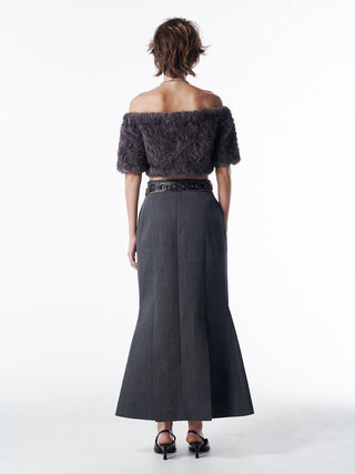 FUR OFFSHOULDER TOPS