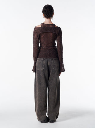 LACE COMPACT LAYERED TOPS