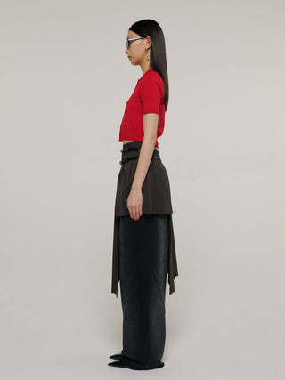 SCREW PLEATS SKIRT