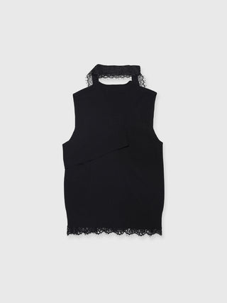 NECK LACE SLEEVELESS KNIT